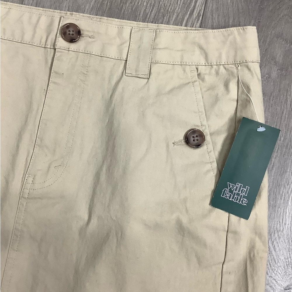 Women’s Wild Fable 6 Small Skirt Twill Khaki Adjustable Waist Stretch Sporty NWT - Picture 5 of 8